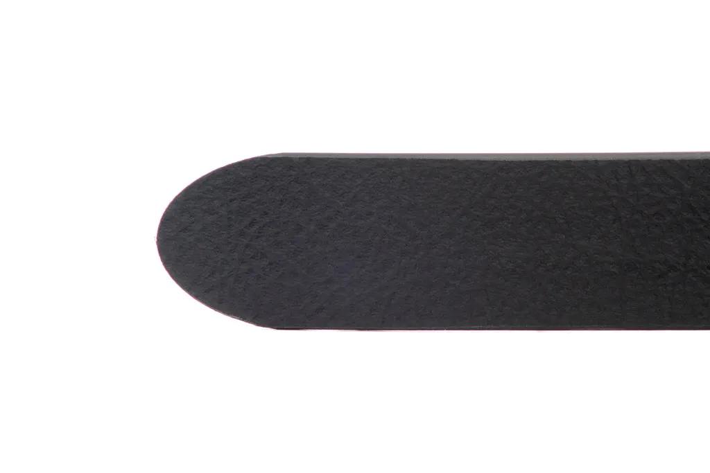 1.25" Black Anson Invincibelt in Leather Grain