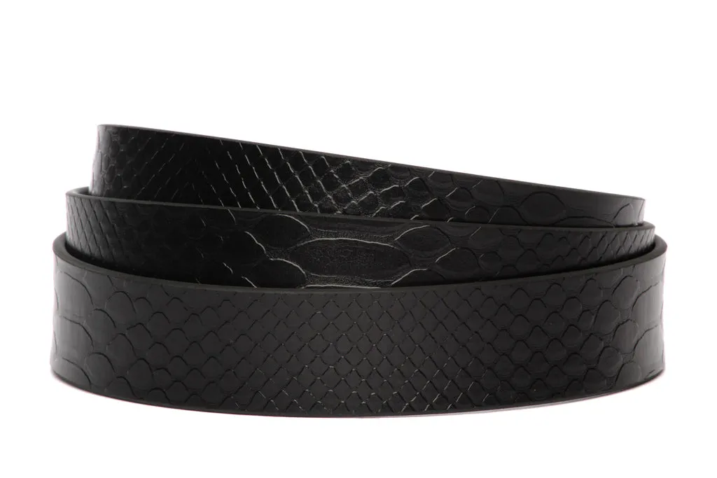 1.25" Black Anson Invincibelt in Reptile