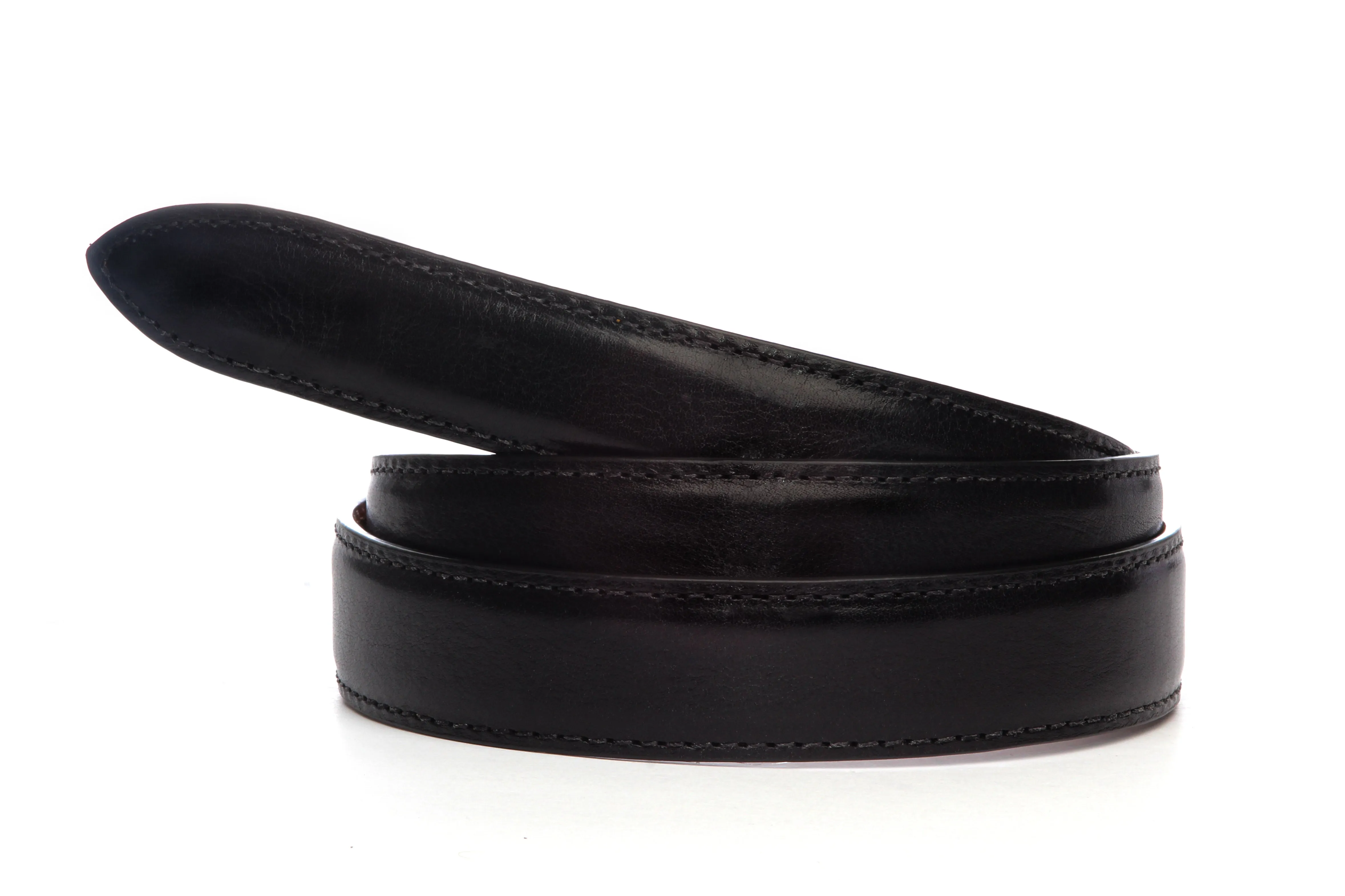 1.25" Black Italian Calfskin Strap