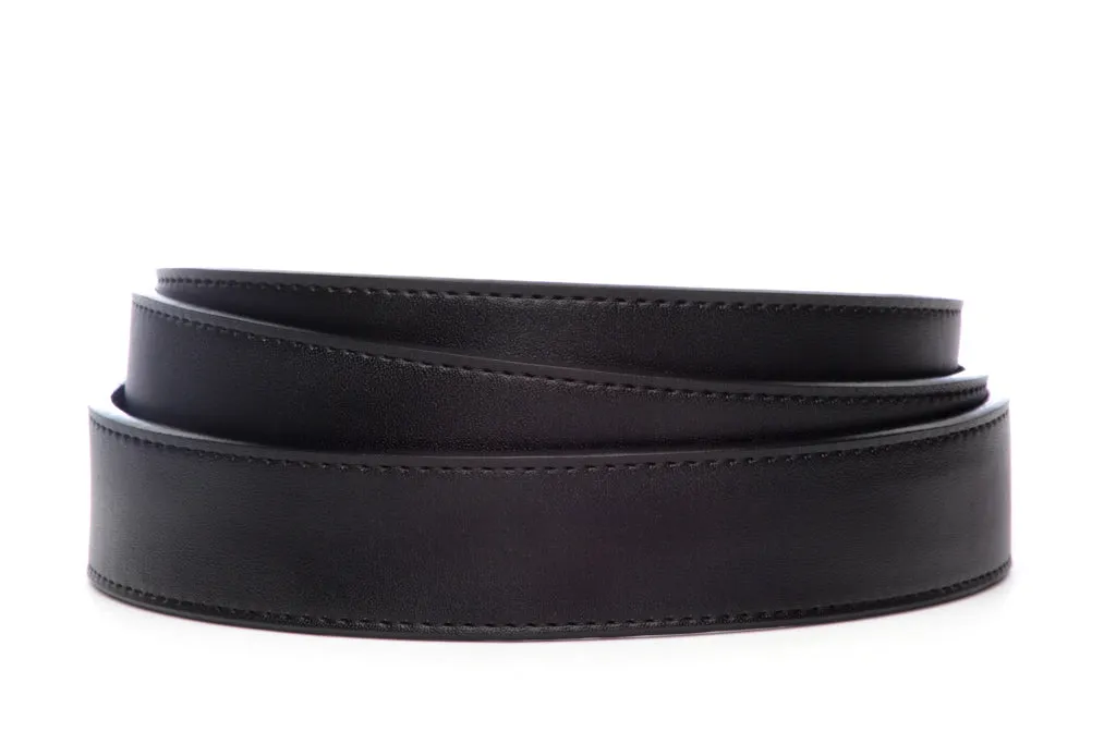 1.25" Black Vegan Leather Strap