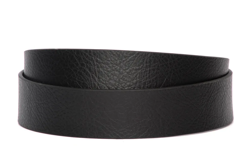 1.5" Black Anson Invincibelt in Leather Grain