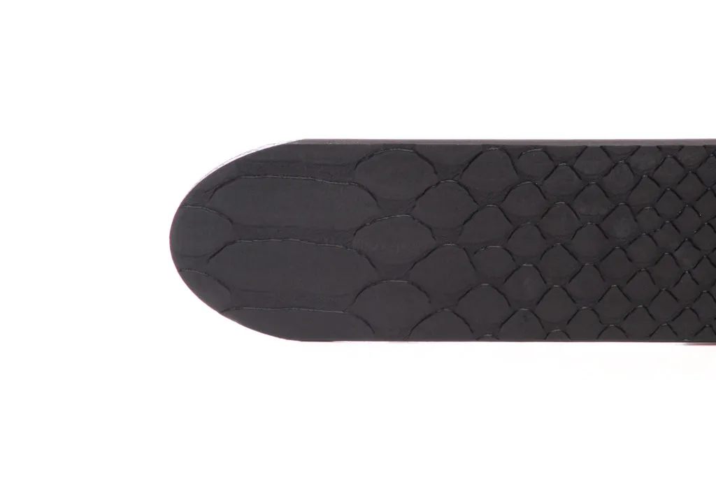 1.5" Black Anson Invincibelt in Reptile