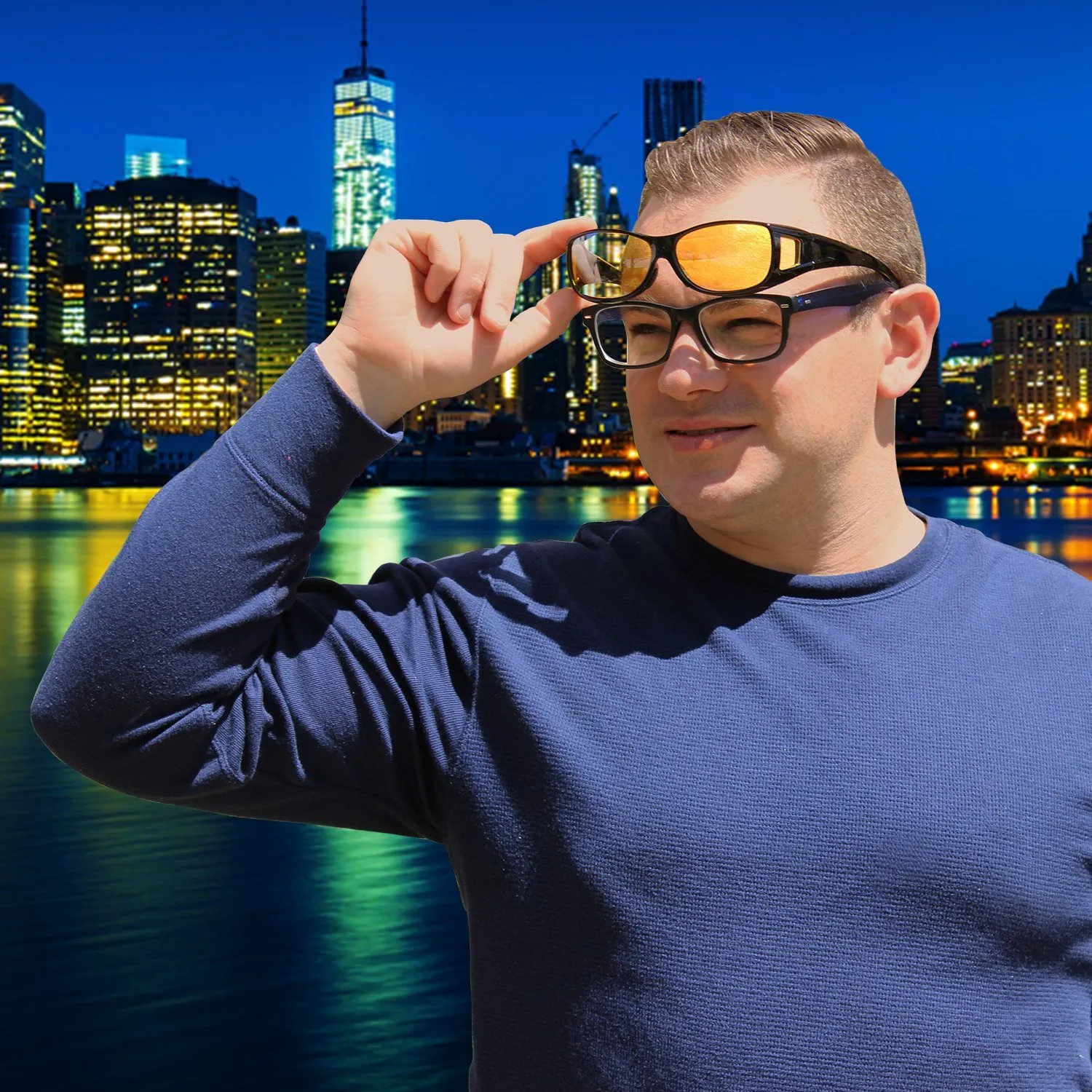 2-Pack: Night Sight Polarized HD Night Vision Glasses