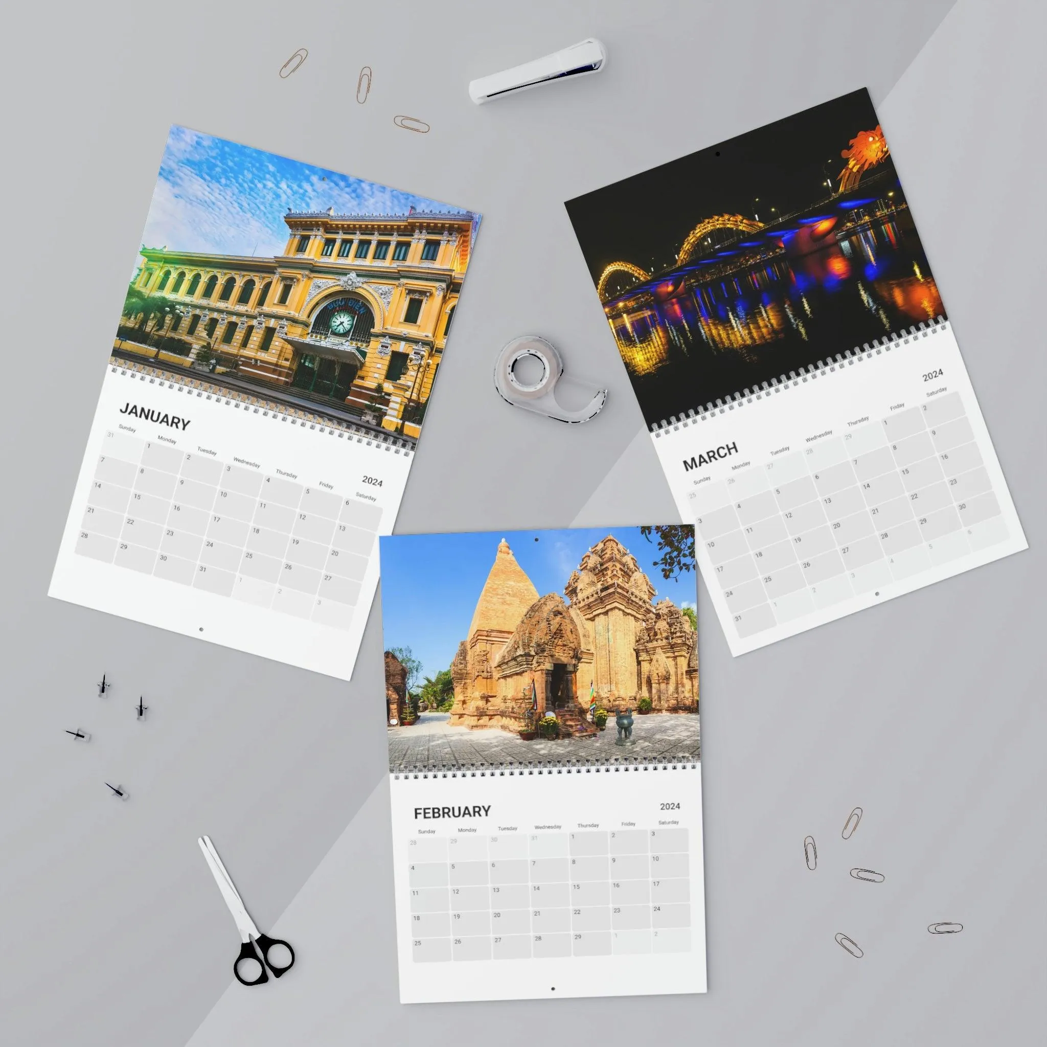 2024 Maison d'Elite Luxurious Art Wall Calendar - Special Edition