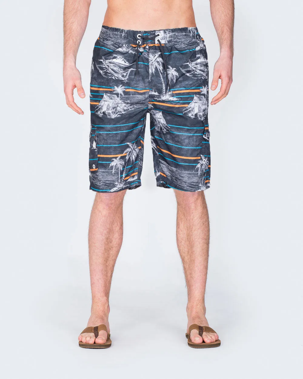 2t Tall Swim Shorts (charcoal palm)