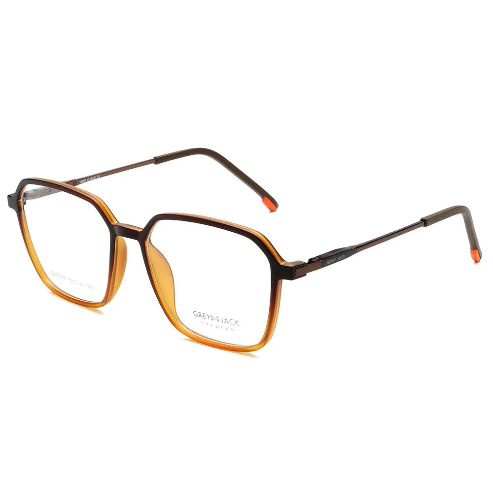4pcs Clip On Glasses with 3D Lens TR90 Spectacle Frame 6078