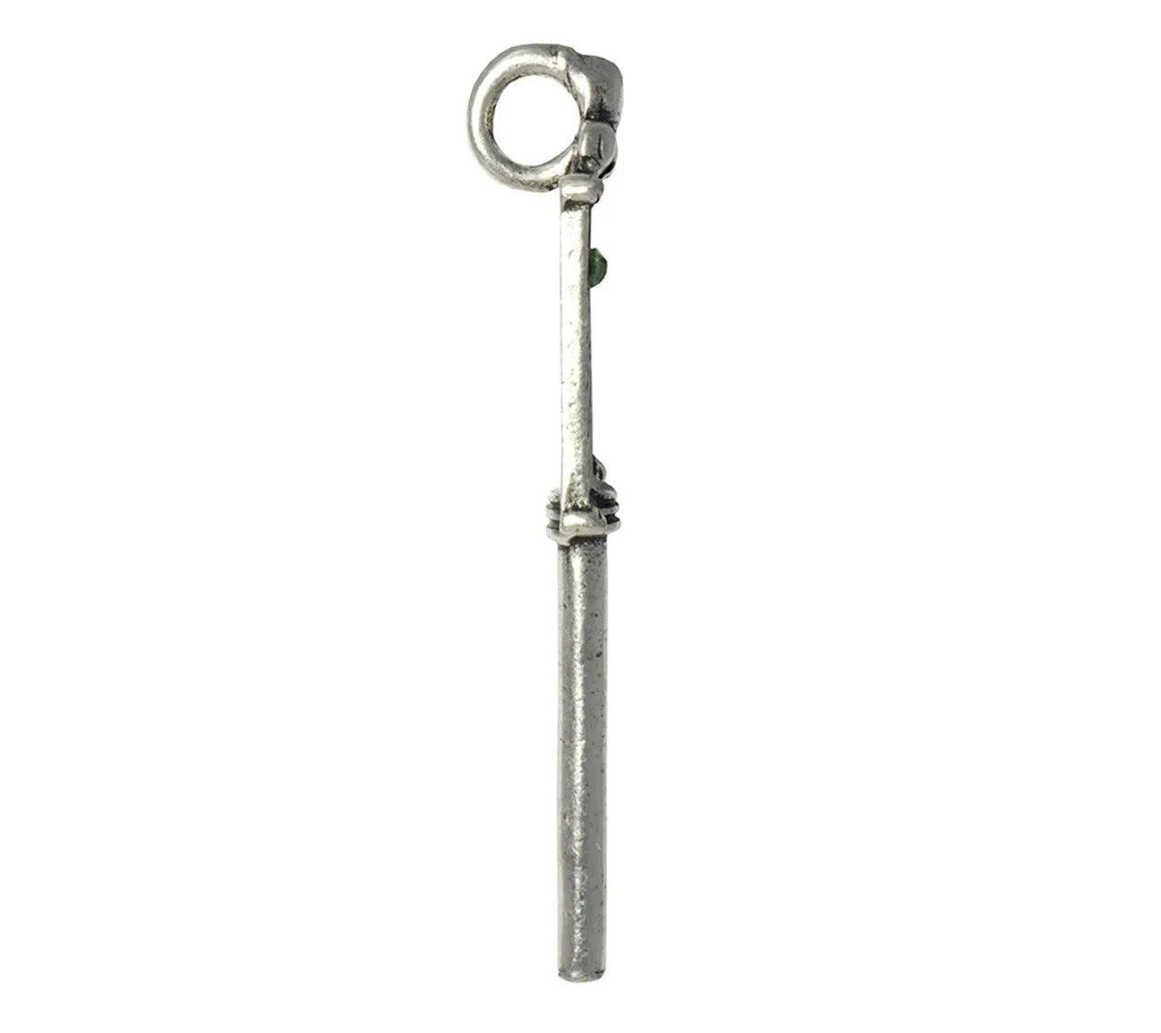 AG54. "Your Special Day" Key Calendar Necklace with a Colored Crystal (Ball chain included)