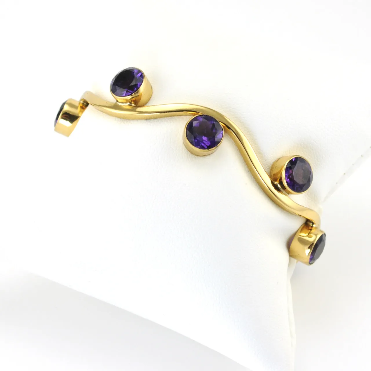 Alchemía Amethyst Wave Cuff Bracelet