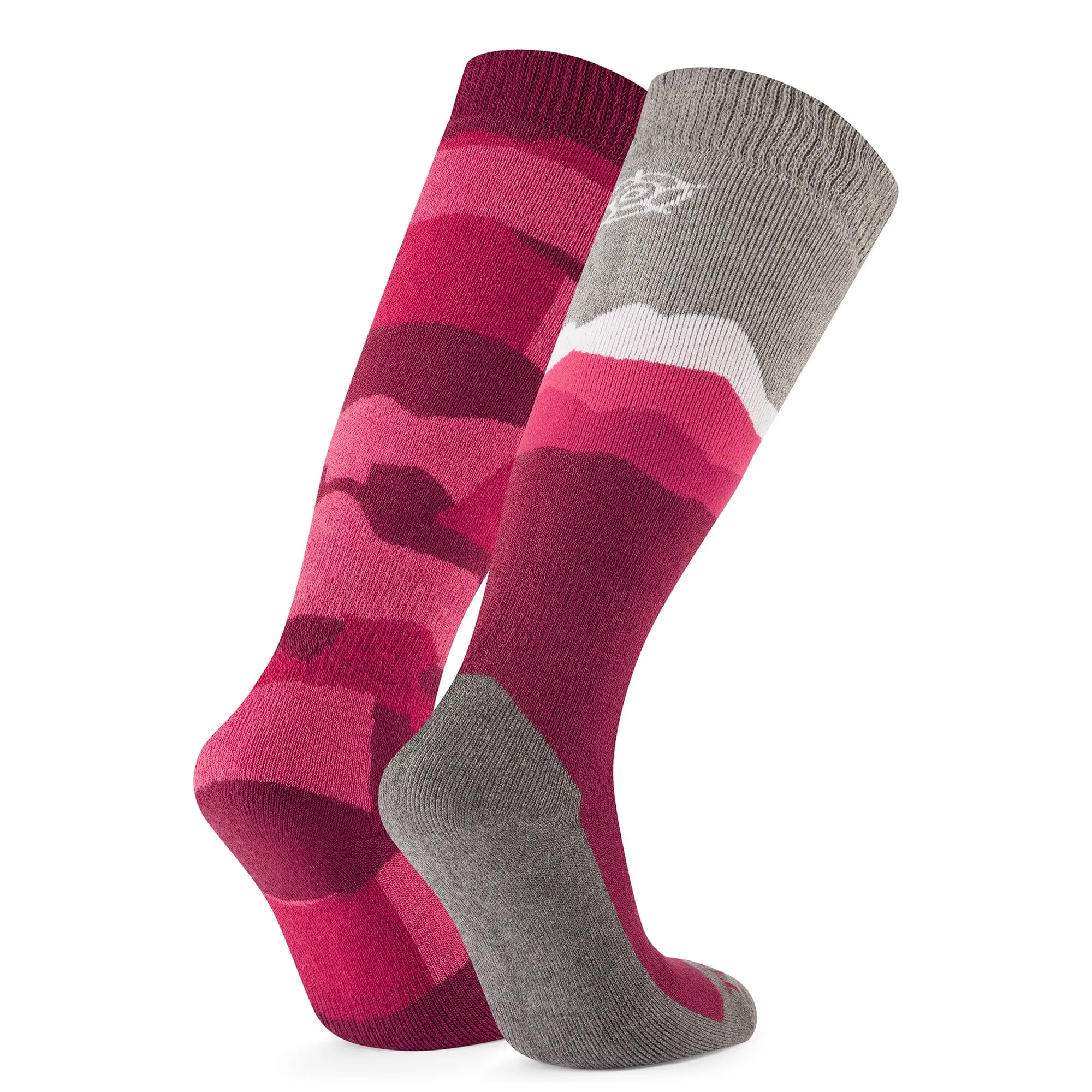 Aleko Womens Ski Socks - Raspberry