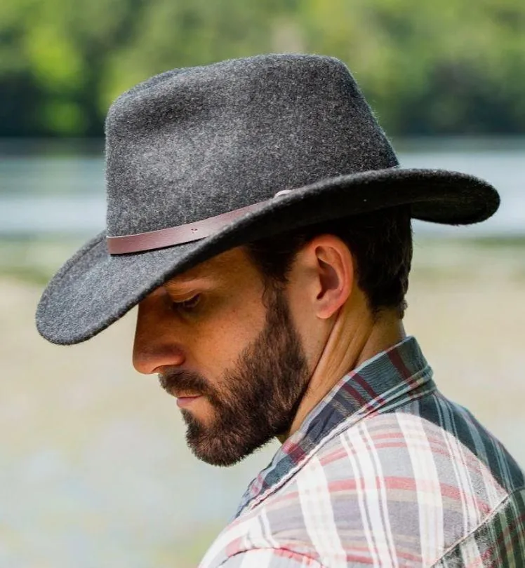 Anchorage Wool Felt Outback | Charcoal