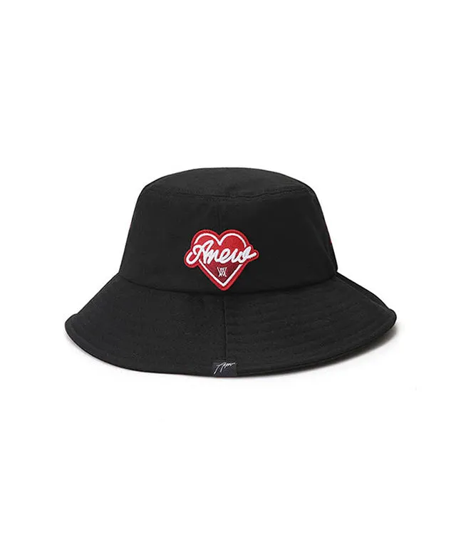 ANEW Heart Embroidered Wappen Bucket Hat