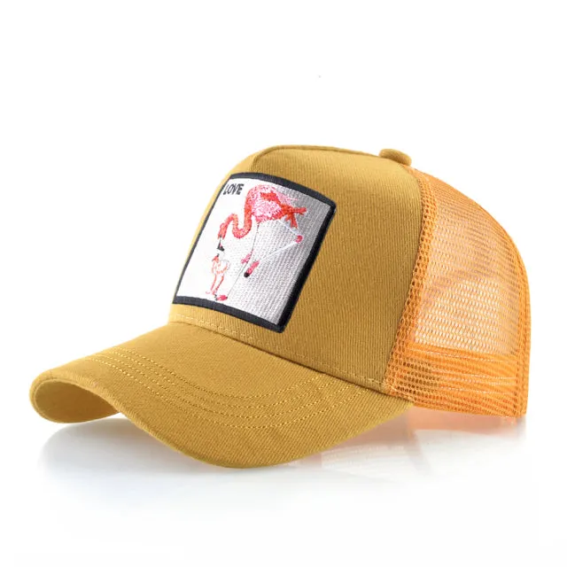 Animal Embroidered Baseball Snapback