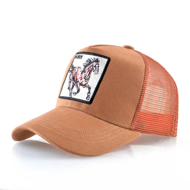 Animal Embroidered Baseball Snapback