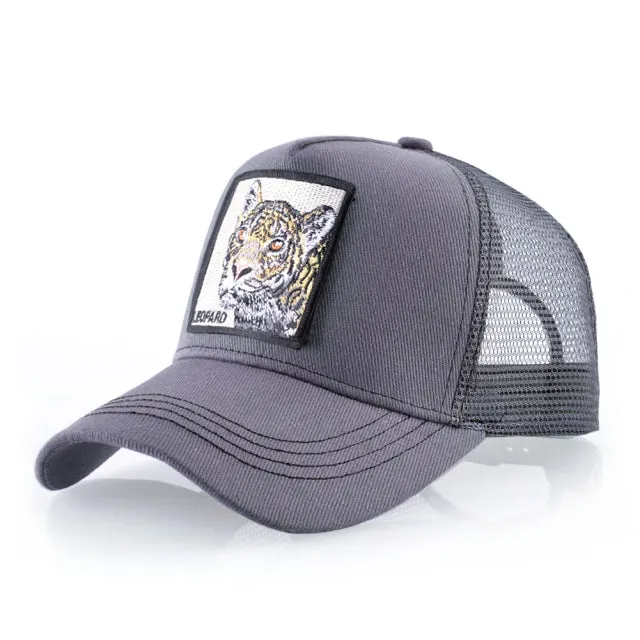 Animal Embroidered Baseball Snapback