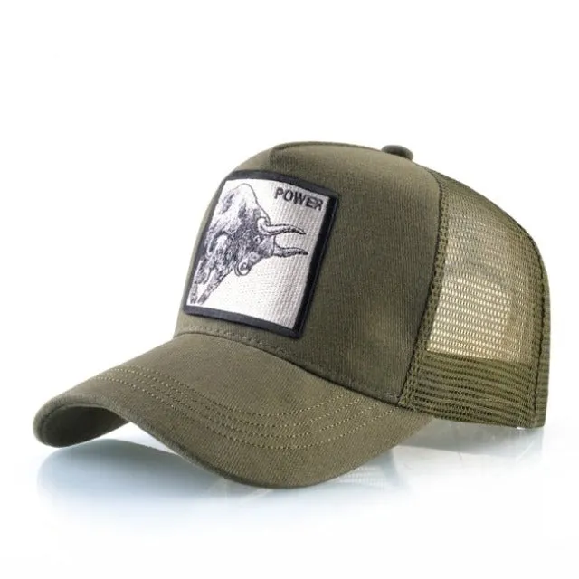 Animal Embroidered Baseball Snapback