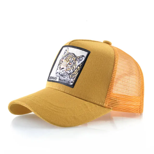 Animal Embroidered Baseball Snapback