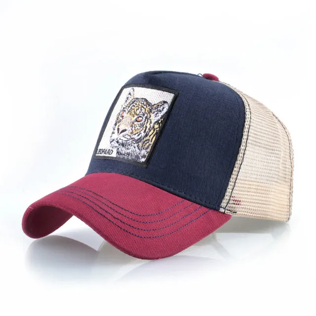 Animal Embroidered Baseball Snapback