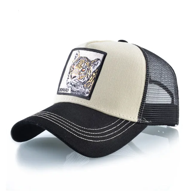 Animal Embroidered Baseball Snapback