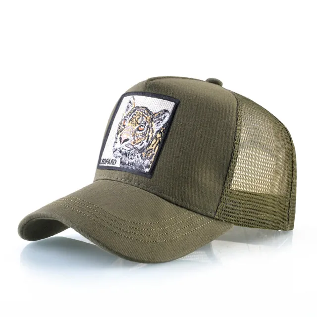 Animal Embroidered Baseball Snapback