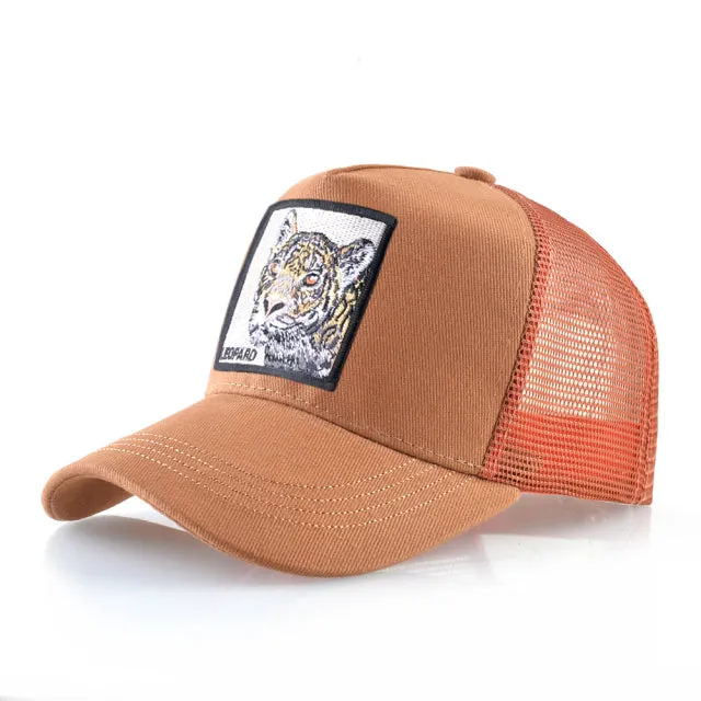 Animal Embroidered Baseball Snapback