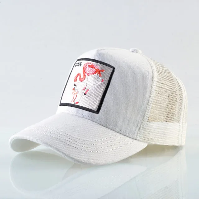 Animal Embroidered Baseball Snapback