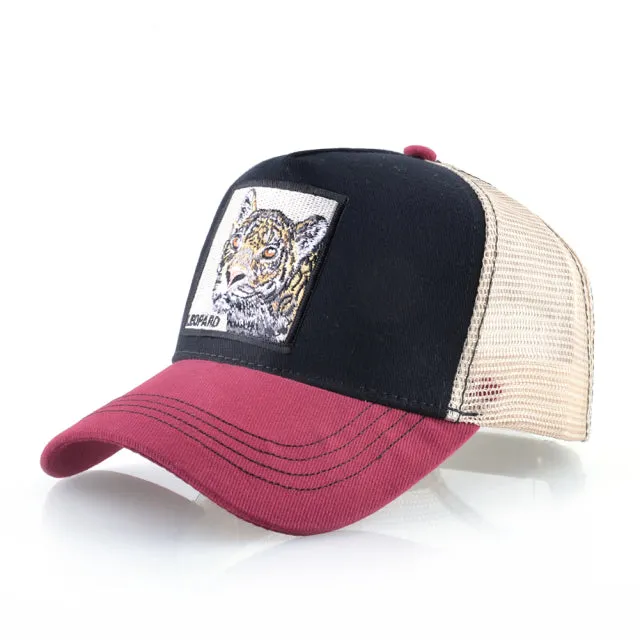 Animal Embroidered Baseball Snapback