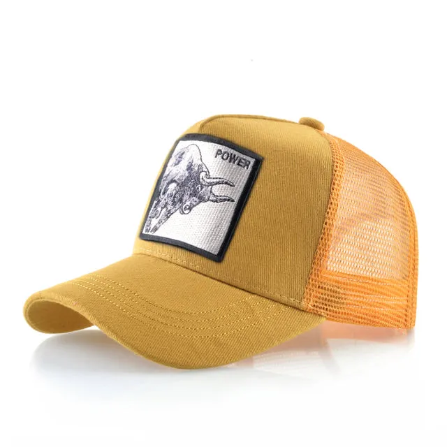 Animal Embroidered Baseball Snapback