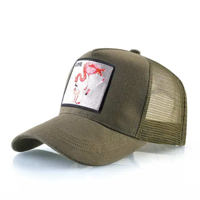 Animal Embroidered Baseball Snapback