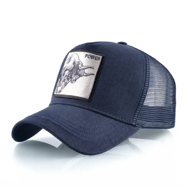 Animal Embroidered Baseball Snapback