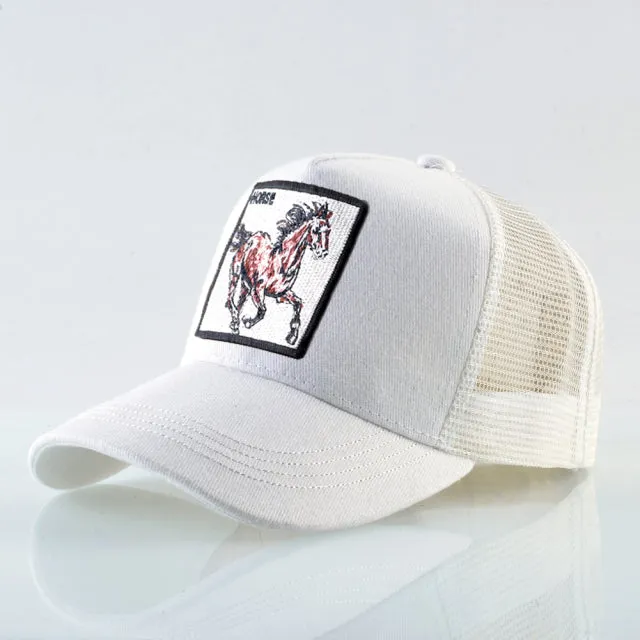 Animal Embroidered Baseball Snapback