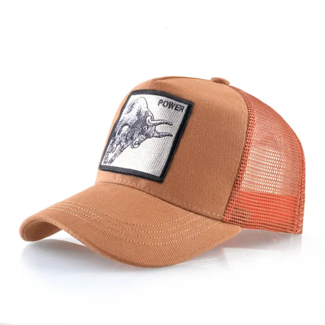 Animal Embroidered Baseball Snapback
