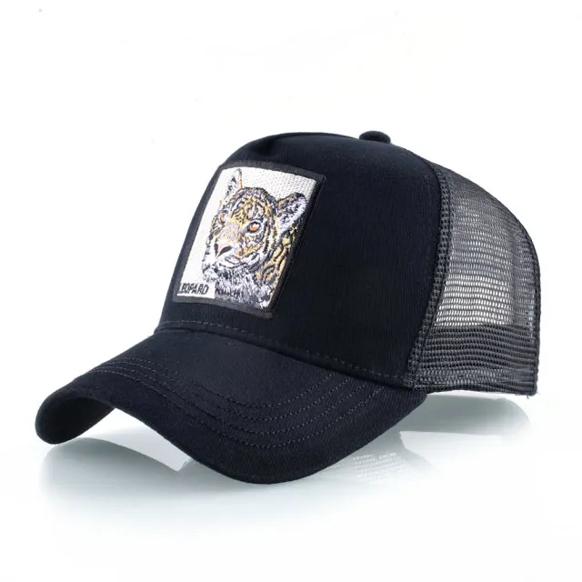 Animal Embroidered Baseball Snapback