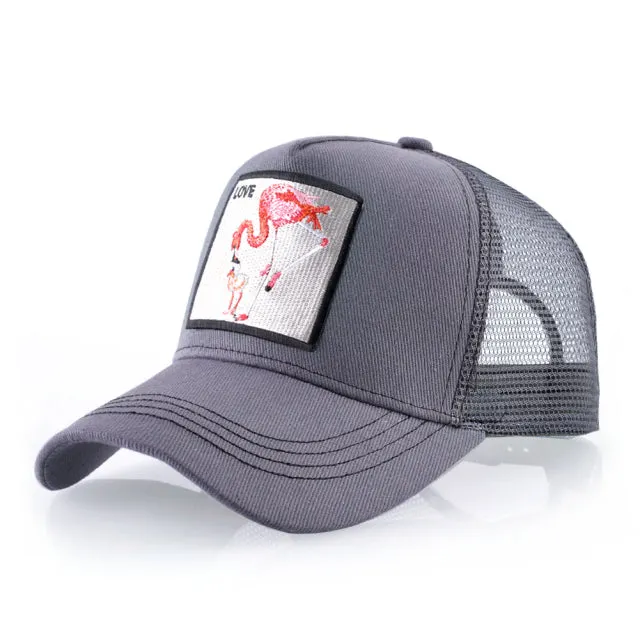 Animal Embroidered Baseball Snapback