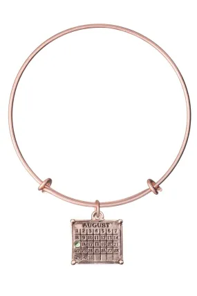 ASTB03a. "Your Special Day" Mini Calendar Charm Bangle Bracelet