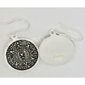 Aztec Calendar Earrings