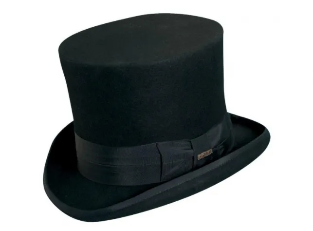Black Mad Hatter Hat
