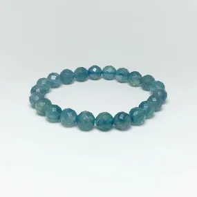 Blue Fluorite Faceted Beaded Bracelet