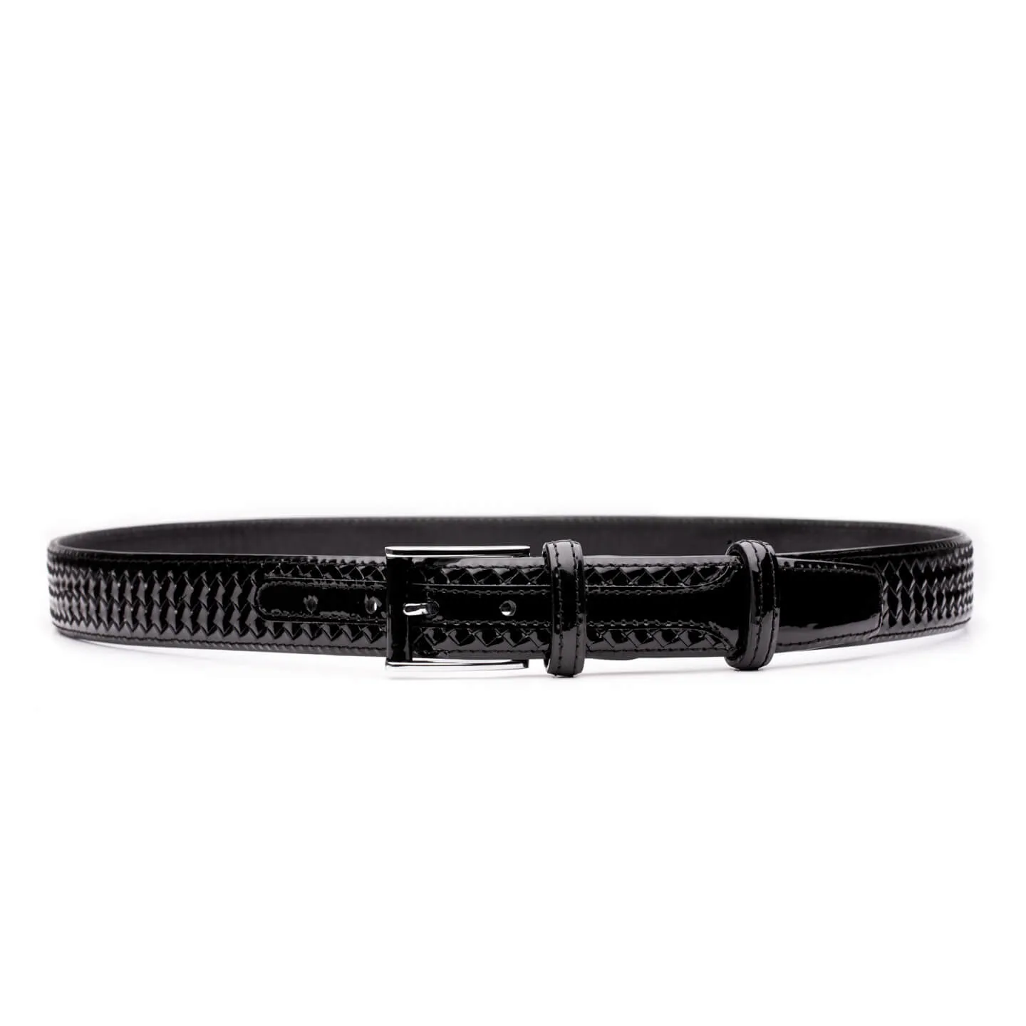 Braided leather belt
