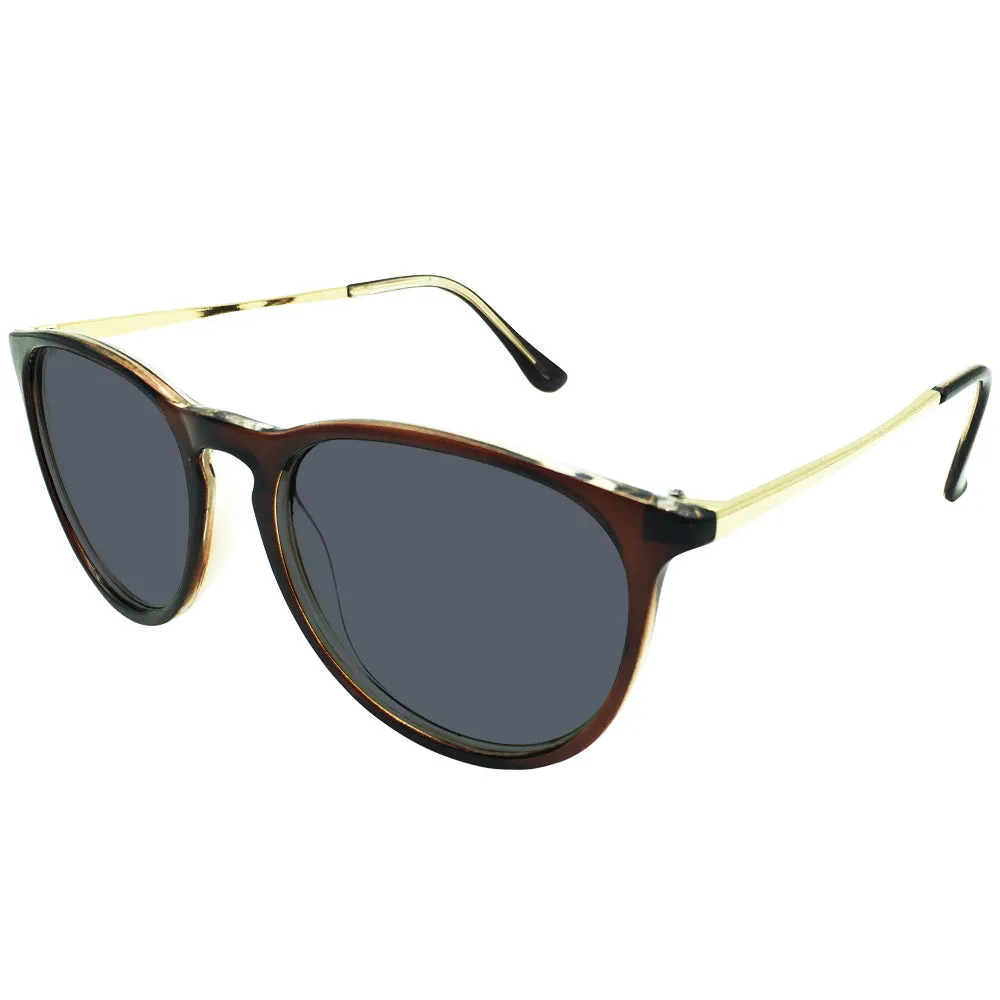 Brandon Oversize Tinted Grey Distance Glasses
