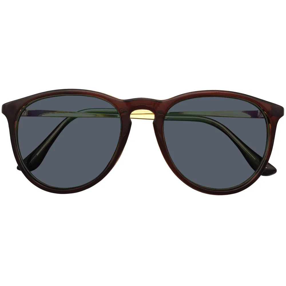 Brandon Oversize Tinted Grey Distance Glasses