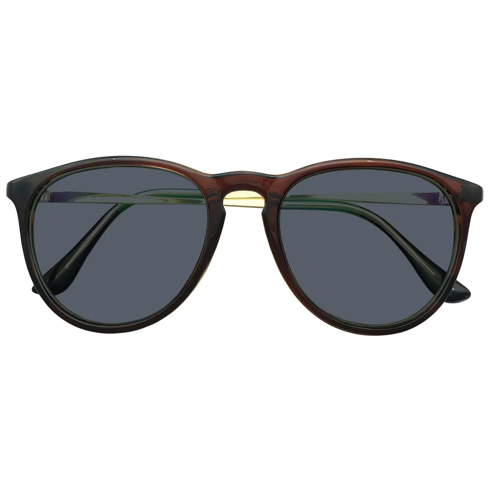Brandon Oversize Tinted Grey Distance Glasses