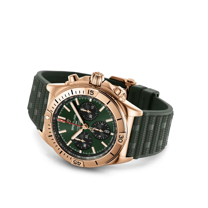 Breitling Chronomat Chronograph 18k Red Gold Men's Watch