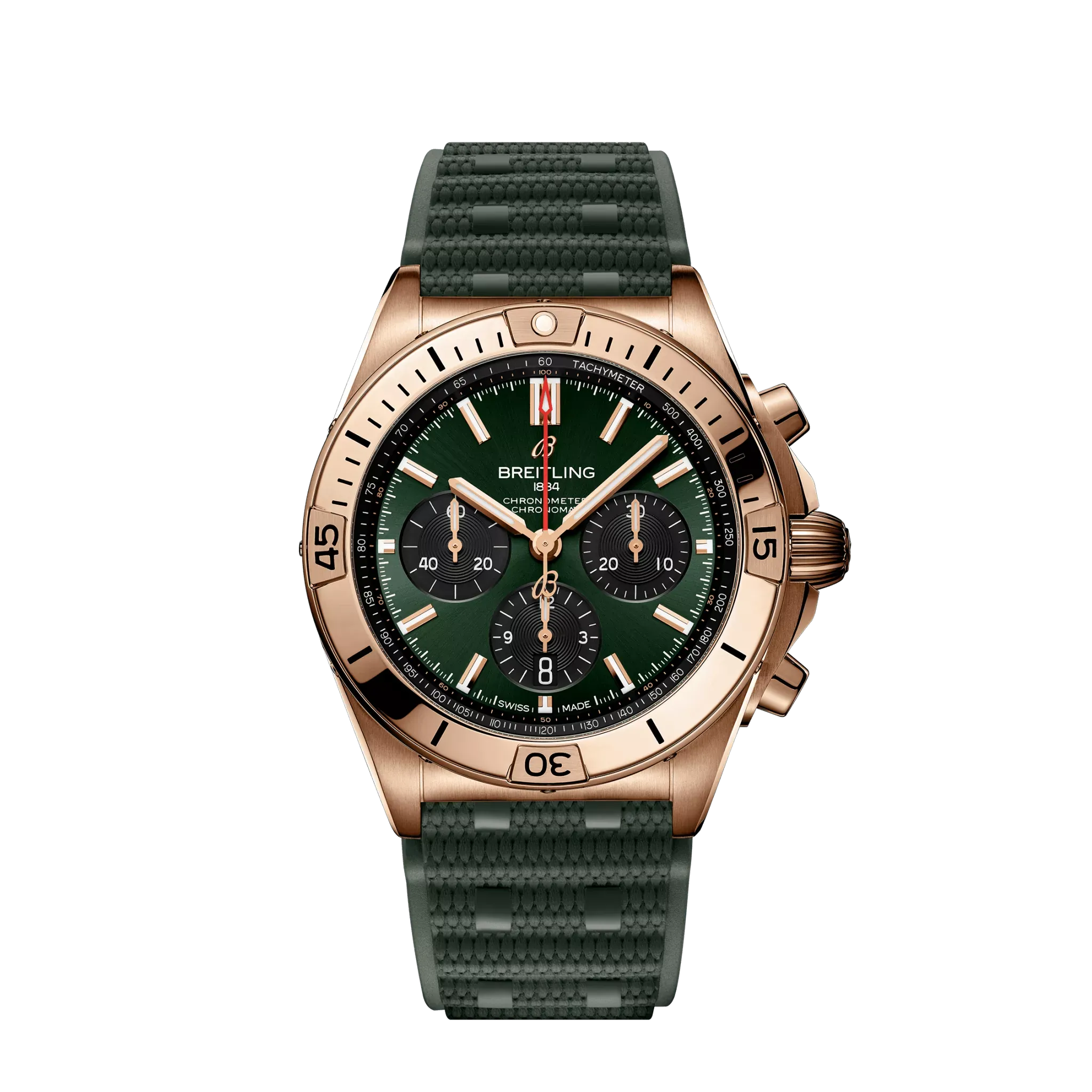 Breitling Chronomat Chronograph 18k Red Gold Men's Watch