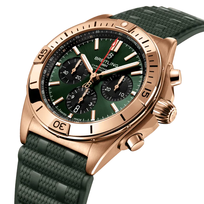 Breitling Chronomat Chronograph 18k Red Gold Men's Watch