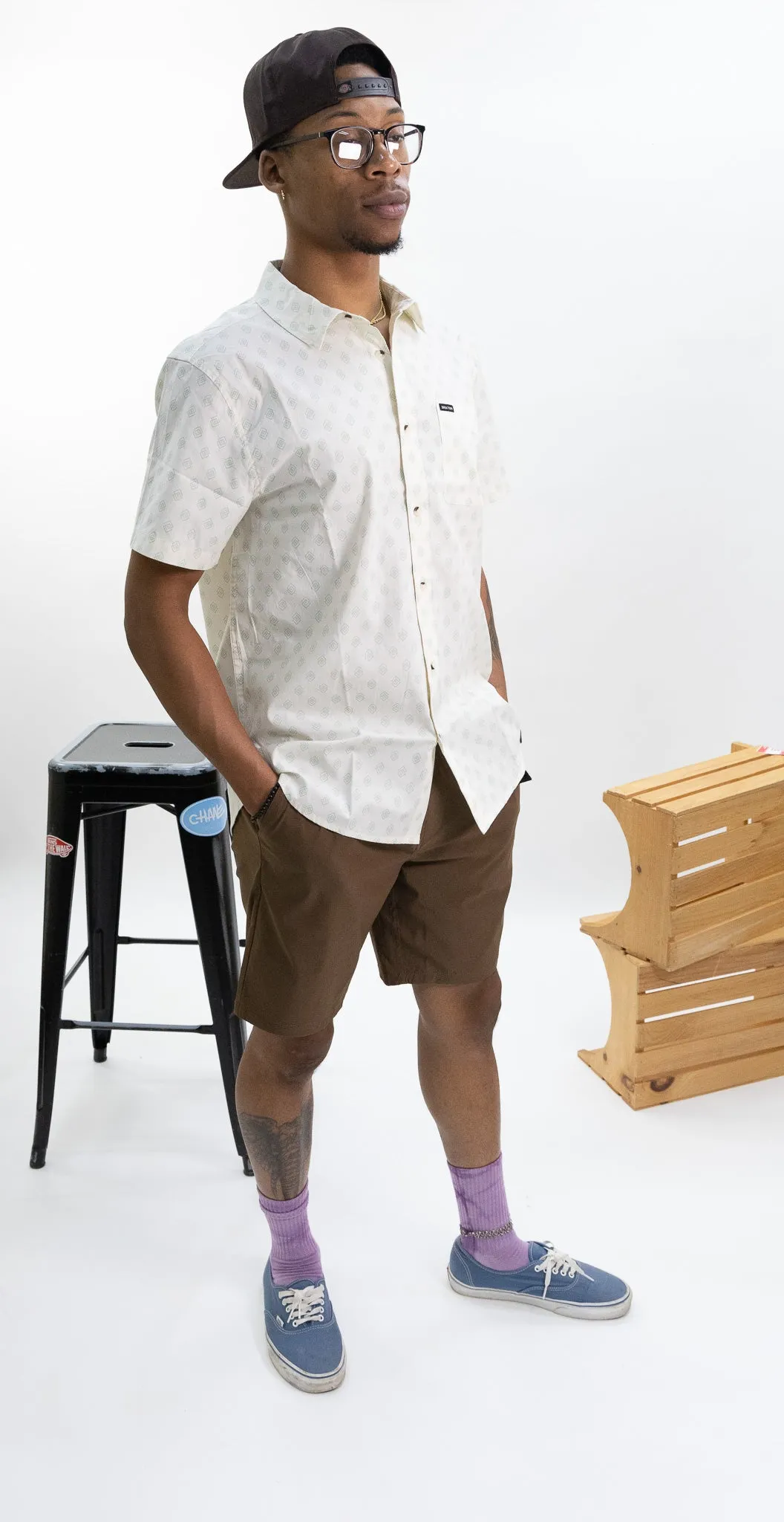 Brixton Steady Cinch Elastic Short - Dark Earth