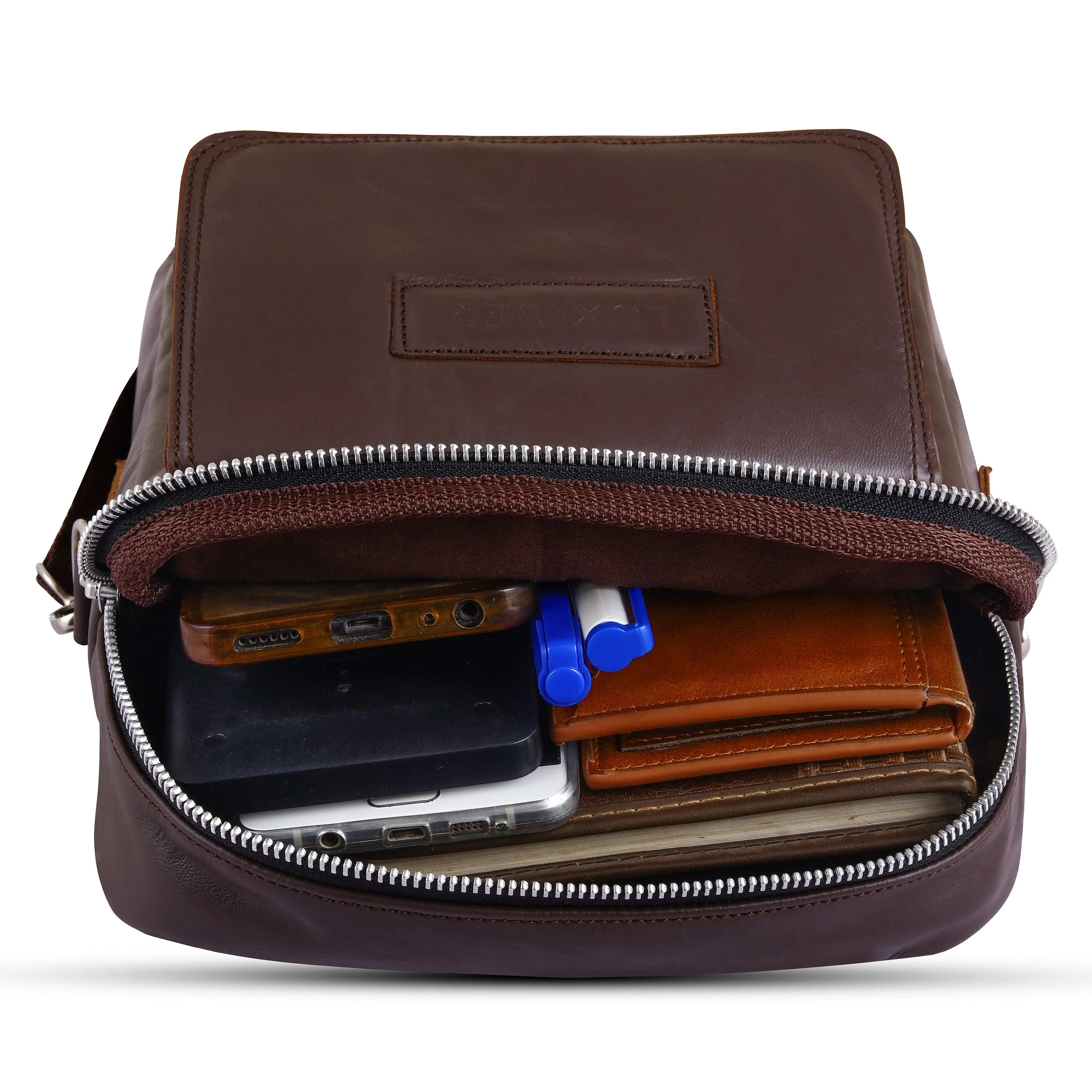 Brown Alpha messenger bag