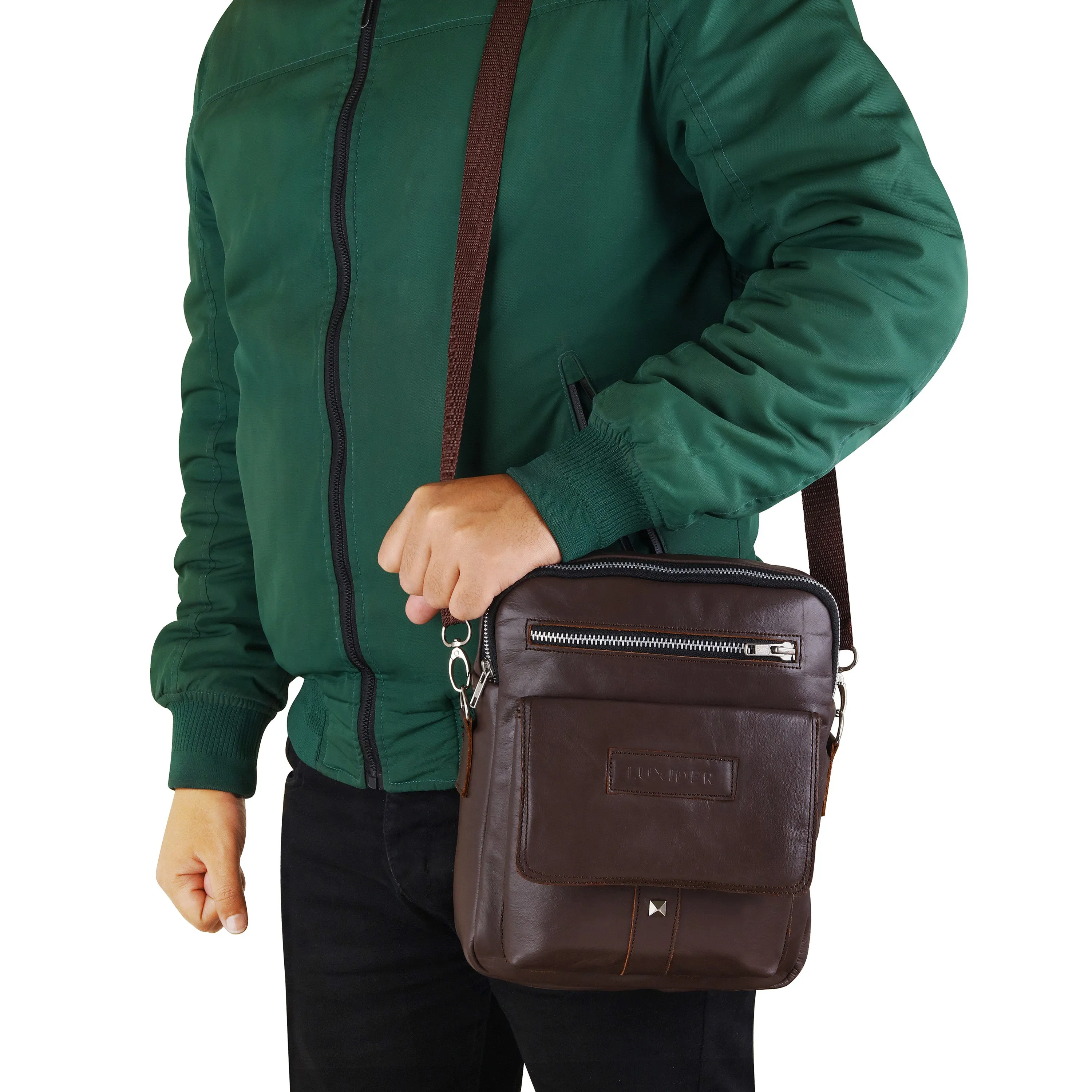 Brown Alpha messenger bag