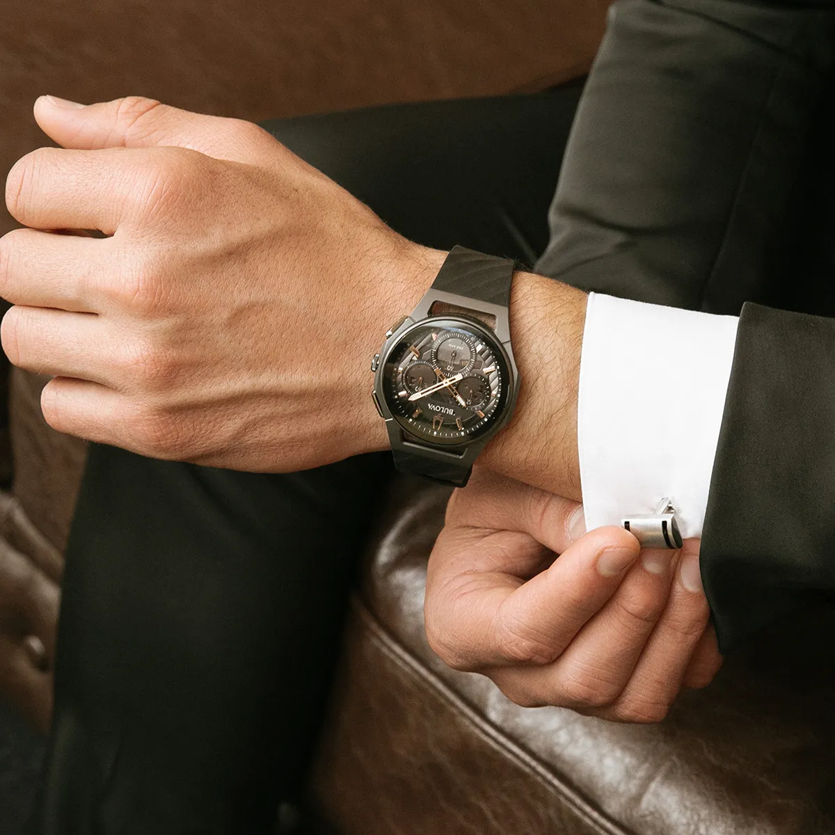 Bulova Curv Chronograph Mens