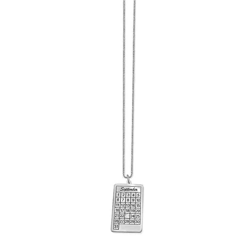 Calendar Necklace