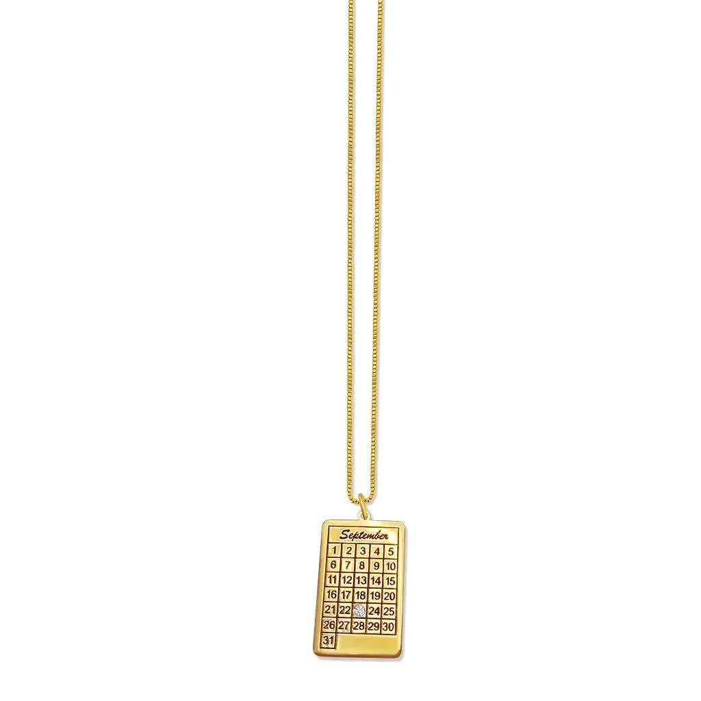 Calendar Necklace